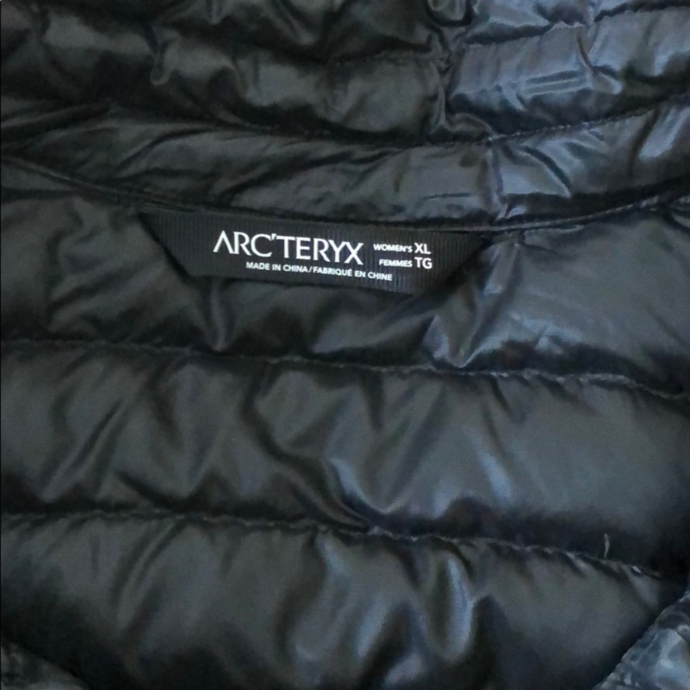 Arcteryx down jacket